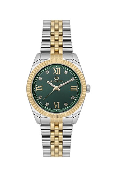 Bigotti Yellow White Inside Green Women's Wristwatch