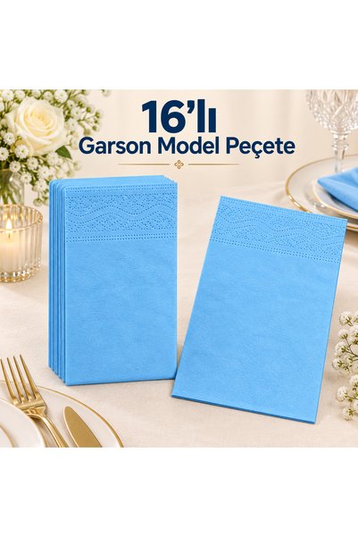 Doğasüs 16 lı Parti Peçetesi Garson Model Peçete