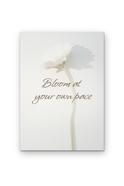 OEM Poster Carton 250g A4 Înflorește în ritmul tău, Design Motivational, A4