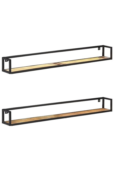 vidaxl Rafturi de perete, 2 buc., 160 cm, lemn masiv reciclat