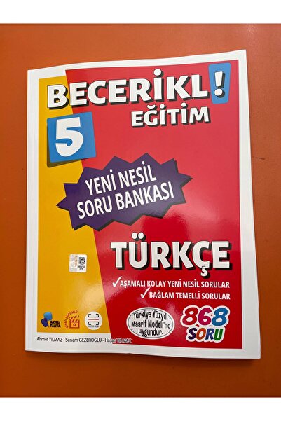Kurmay Yayınları BECERIKLI EGITIM 5 TÜRKÇE YENI NESIL SORU BANKASI