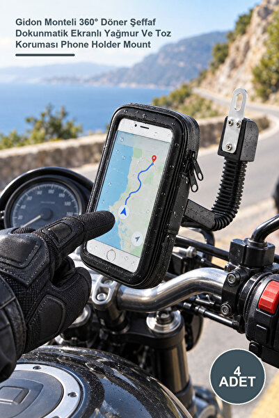 Yenilig 4 Suporturi impermeabile pentru telefon pentru motociclete – Montate ...