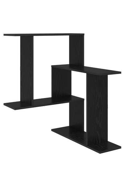 vidaxl Raft de perete Stejar Negru 67 x 67 x 87 cm Lemn prelucrat