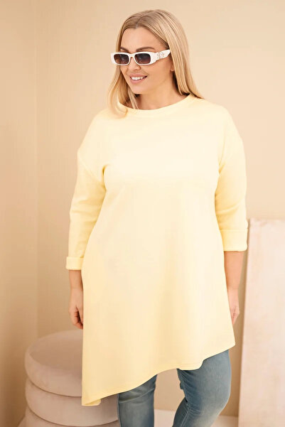 Kesi Rochie de damă din viscoză, mărime mare, cu croială lejeră și mâneci lun...