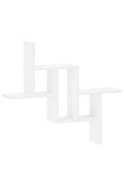vidaxl Raft de perete Alb 87 x 17 x 75 cm Lemn prelucrat
