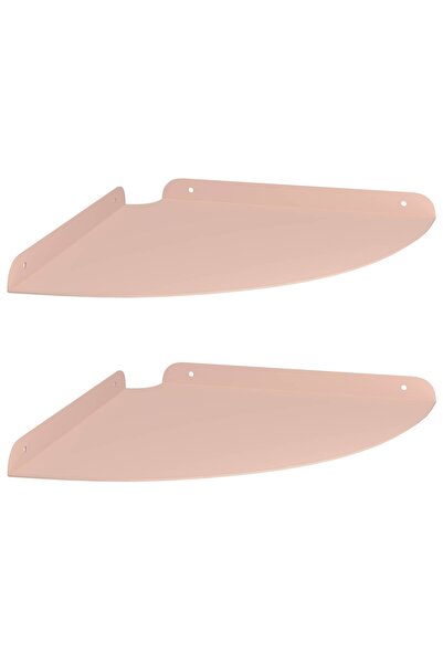 vidaxl Raft Suspendat pentru Colț 2 buc. Roz 30 x 30 x 2 cm