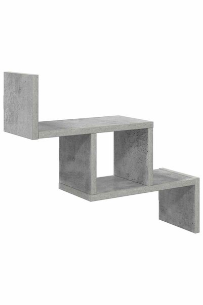 vidaxl Raft de perete Gri Beton 48 x 15 x 42 cm Lemn prelucrat