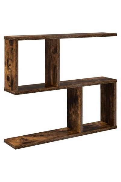 vidaxl Raft de perete Stejar fumuriu 60 x 12 x 50,5 cm Lemn prelucrat