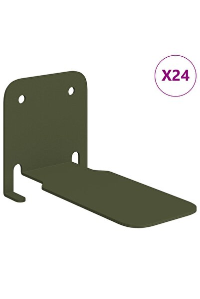 vidaxl Raft Floatant Invizibil 24 buc. Verde măsliniu 6 x 11 x 6,5 cm