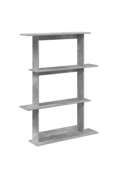 vidaxl Raft de perete Gri Beton 100 x 20 x 126 cm Lemn prelucrat