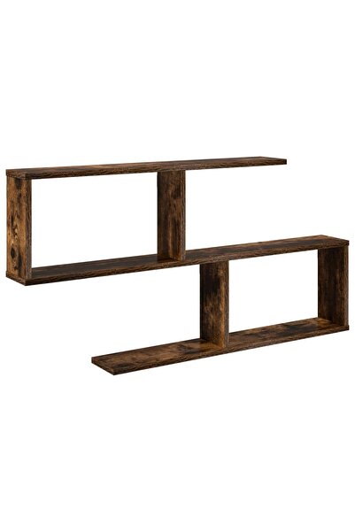 vidaxl Raft de perete Stejar fumuriu 100 x 12 x 50,5 cm Lemn prelucrat