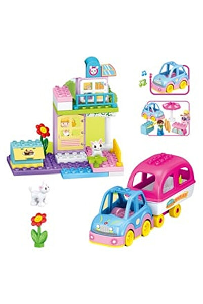 OEM Set Cuburi de Constructie ”Inchetata & Dulciuri” (51 de piese)