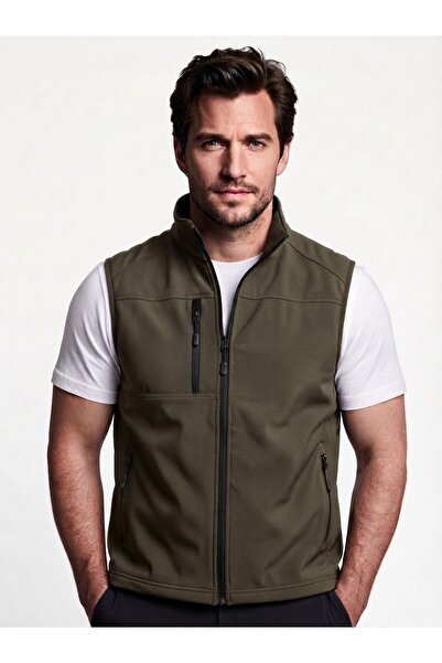 Selver Erkek Softshell Yelek Su İtici Rüzgar Korumalı İş ve Günlük Kullanım M...