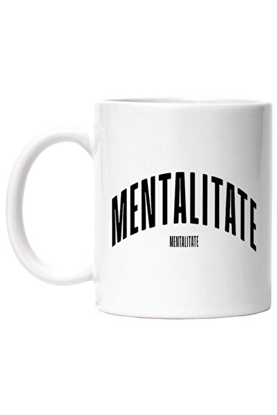 INOVATIX Cana alba personalizata,Cuvantul Mentalitate,Motivational,Self Help,...