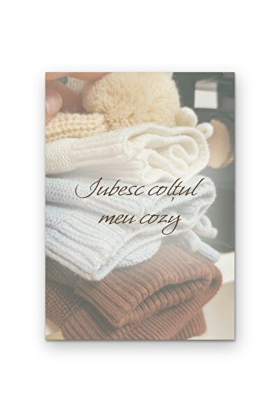 OEM Poster Cardboard 250g A4, Quote I love my cozy corner, Wall decor, Minima...