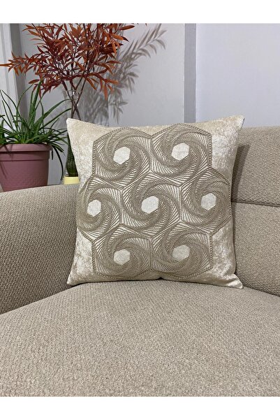 YILMAZHOME Throw Pillow & Throw Pillow Cover - Decorative Lace-Ed Velvet Thro...