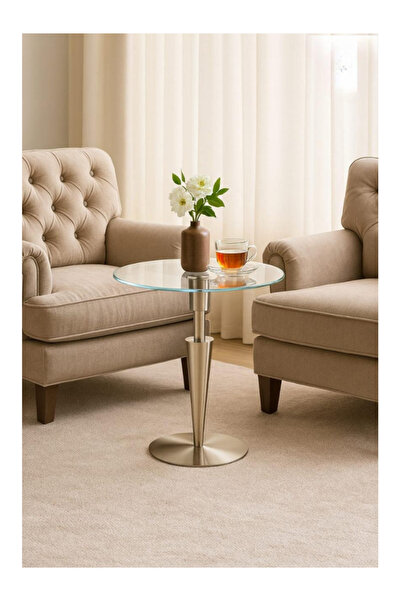 PLUS 49 Modern Glass Round Coffee Table with High-End Design