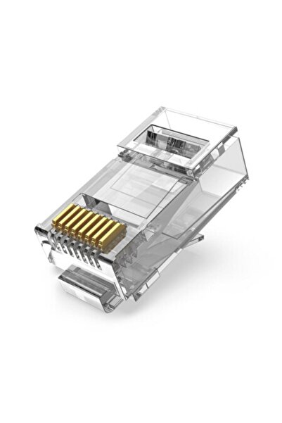 Vention Cat.6 UTP RJ45 Αρθρωτό Βύσμα Διαφανές, Πακέτο 10 τεμαχίων (IDDR0-10) ...