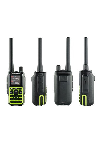 BAOFENG Yeşil MİNİ-5 Dual Band El telsizi 2200mAh (Bluetooth Programlama)