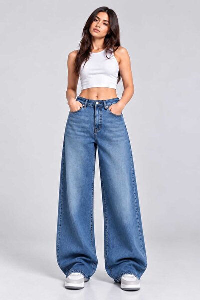 SEFUR Women's Oversize Wide Leg Baggy Jean Pants