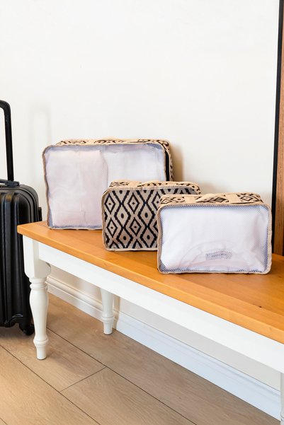 EMİLA HOME 3-Piece Travel Bag for Inside the Suitcase, Organizer, Storage Bag