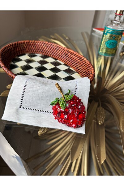 Hatice sakallı design 1 Piece of Coffee Side Presentation Napkin with Enamel ...