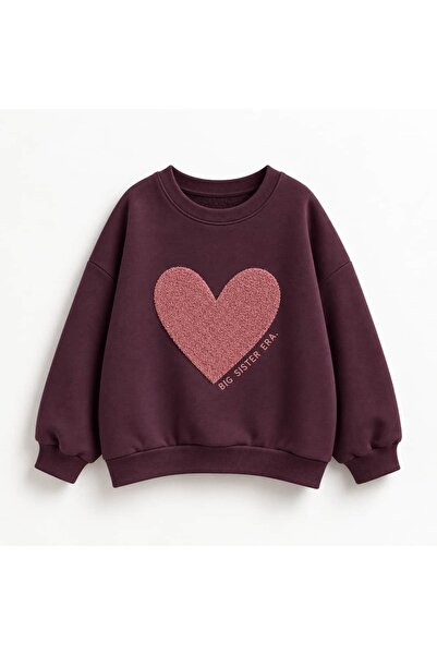 OZZY KİDS Girl's Sweatshirt with Embroidery on Front and Back
