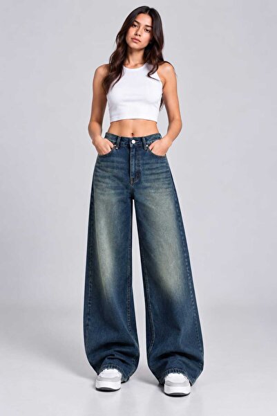 SEFUR Women's Oversize Wide Leg Baggy Jean Pants