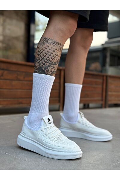 BOA Aba0375 Special Knitted Knitwear Style White Sole Sports Shoes