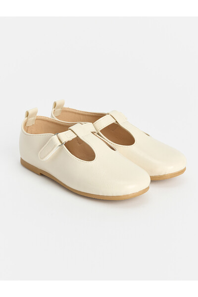 LC Waikiki Two Mt Shop Quality Lcw Steps Beige Girls' Ballet Flats