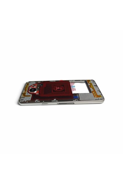 NewOrg A510 Orta Kasa Galaxy A510 Uyumlu Beyaz Renk Orta Kasa Çerçeve + Ses Açma ON OFF Tuş Plastik Kamera Camı Hoparlör NFC
