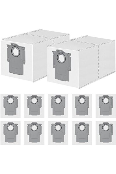 GENERAL 12 كيس غبار لـ Roborock Q Revo/QV 35S/35A/Qrevo S5V/Saros 10R/Qrevo E...
