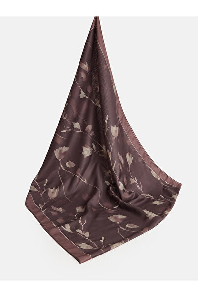 LC Waikiki Lcw Modest Brown Patterned Women's Shawl with Nevavm Difference