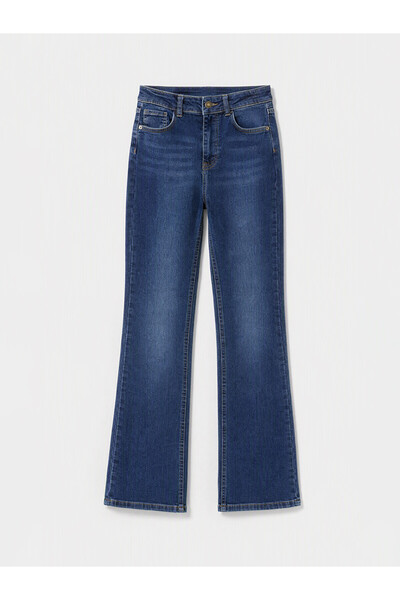 LC Waikiki Alita City Lcw Jeans with a Difference in Color Indigo Denim Strai...