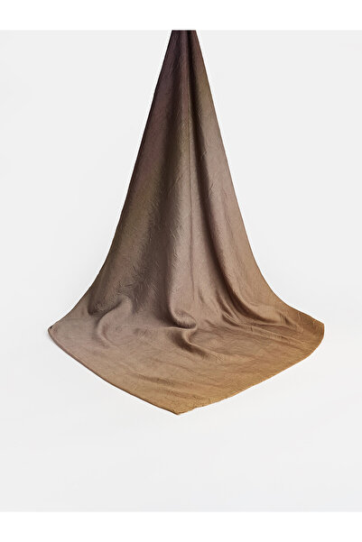 LC Waikiki Lcw Modest Khaki Voile Patterned Women's Shawl with Nevavm Difference