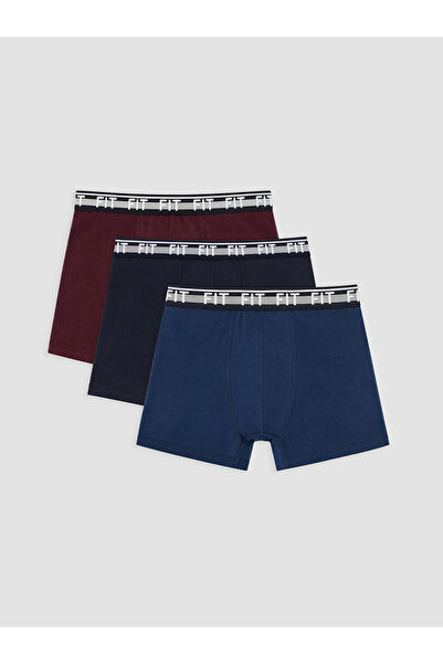 LC Waikiki Peak New Season Mixed Cotton Flexible Men's Boxer 3-Pack