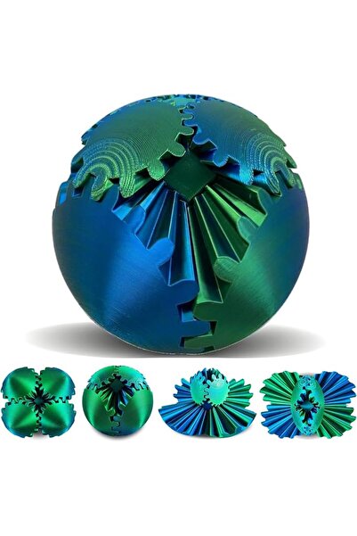 GENERAL SANSGOUP Gear Ball - 3D Printed Steampunk Whirling Wonder Fidget Toy,...