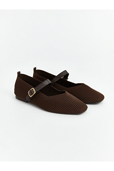 LC Waikiki Alita City Lcw Steps Brown Women's Flat Shoes with a Difference