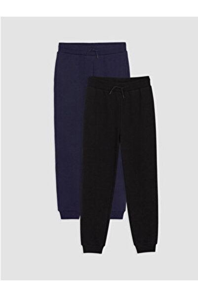 LC Waikiki Navy Blue 2-Piece Girls' Sweatpants