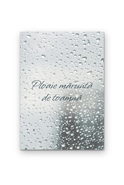 OEM Poster Carton 250g A4 Ploaie măruntă de toamnă, artă de perete cu citat, A4