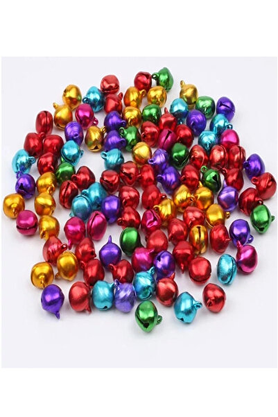 TİNEKE 50 Adet 12mm Karışık Renk Kulplu Zil,çan,çıngırak,metal Amigurumi Zili...