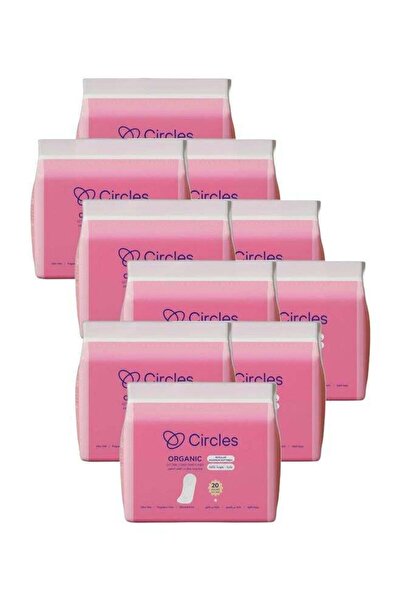 Circles Daily Panty Pads – 100% Organic Cotton | 20 Pads (Pack of 10)