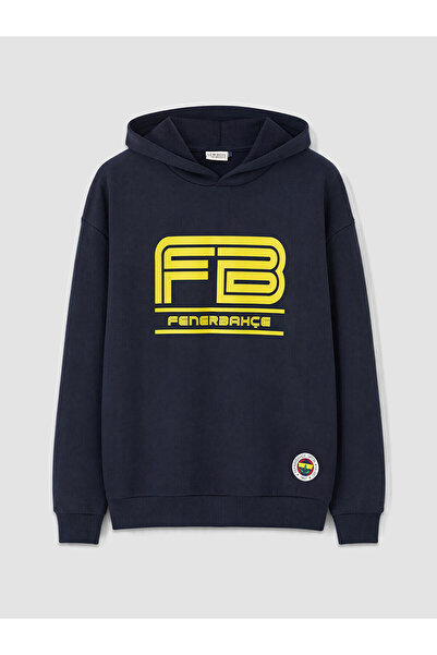 LC Waikiki Two Mt Shop Quality Lcw Kids Navy Blue Fenerbahçe Printed Boys' Sw...