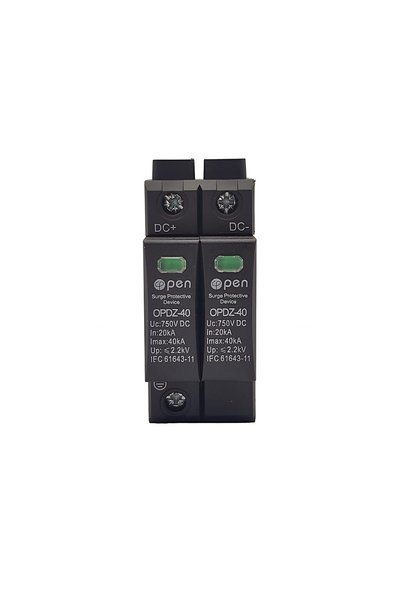 open Descărcător de Supratensiune 750 VDC – Protecție Fotovoltaică Fulger 40K...