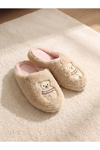 LC Waikiki Alita City Lcw Home Ecru Women's House Slippers with a Difference
