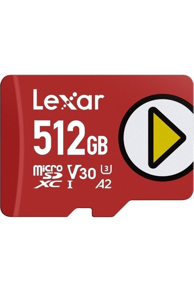 Lexar Play Micro SD Card 512GB, microSDXC UHS-I Card, up to 205MB/s read, 140...