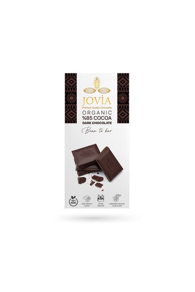 Jovia Organıc %85 Cocoa Dark Çikolata 85 G - 7 Adet