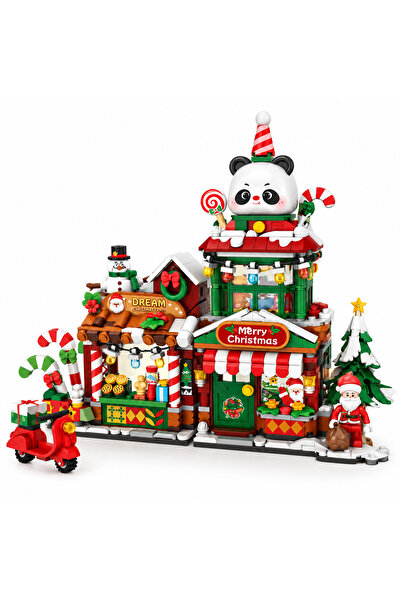 Torzende 989 Pieces Christmas Themed Building Block Set Christmas Village Edu...