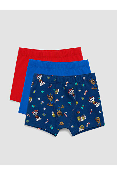 LC Waikiki Rmz Gi̇yi̇m Farkiyla Boys' Paw Patrol Boxer 3-Pack