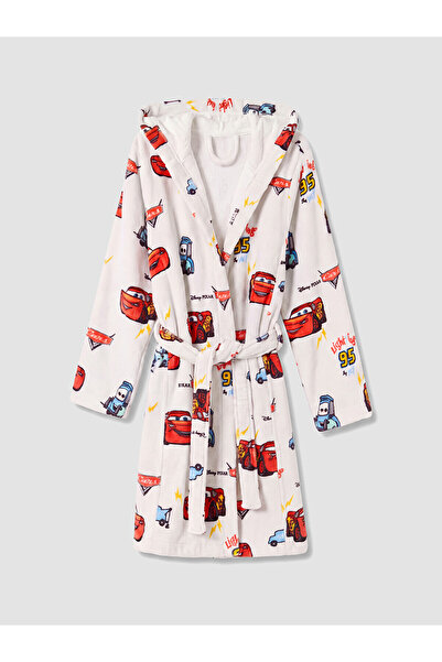 LC Waikiki Lcw Home Mixed Dobby Printed Children's Bathrobe with Nevavm Diffe...